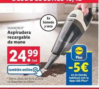Lidl Aspiradora recargable de mano oferta