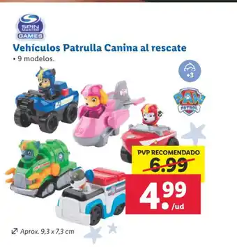 Lidl Vehículos Patrulla Canina al rescate • 9 modelos. oferta
