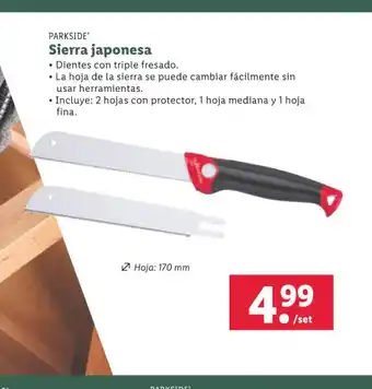 Lidl Sierra japonesa oferta