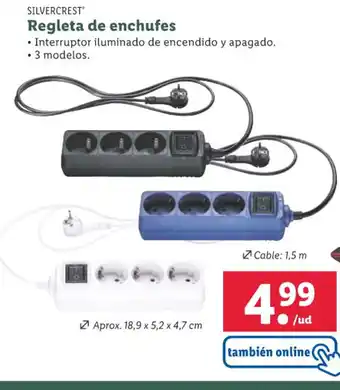 Lidl SILVERCREST Regleta de enchufes oferta