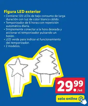 Lidl Figura LED exterior oferta