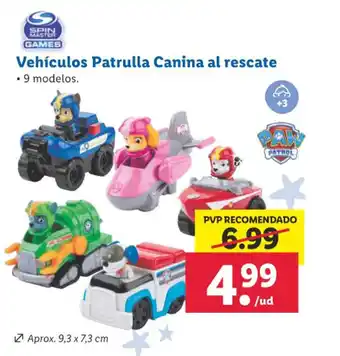 Lidl Vehículos Patrulla Canina al rescate • 9 modelos. oferta