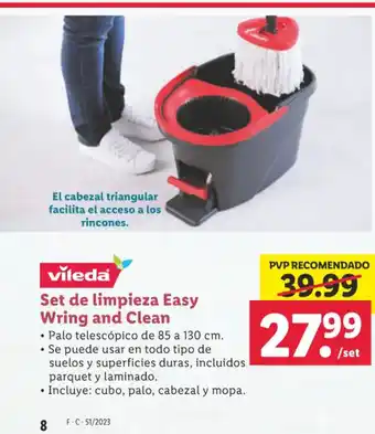Lidl Set de limpieza Easy Wring and Clean oferta