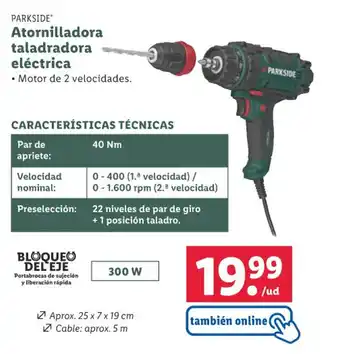 Lidl Atornilladora taladradora eléctrica oferta