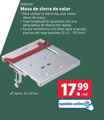 Lidl Mesa de sierra de calar oferta