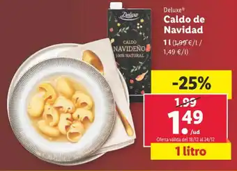 Lidl Caldo de Navidad oferta