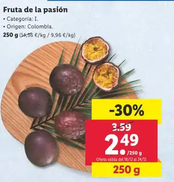 Lidl Fruta de la pasión oferta