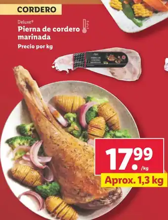 Lidl Pierna de cordero marinada oferta