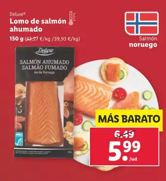 Lidl Lomo de salmón ahumado oferta