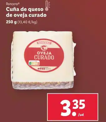 Lidl Roncero® Cuña de queso de oveja curado oferta