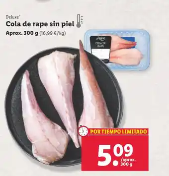 Lidl Cola de rape sin piel oferta