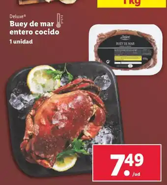 Lidl Deluxe® Buey de mar entero cocido oferta