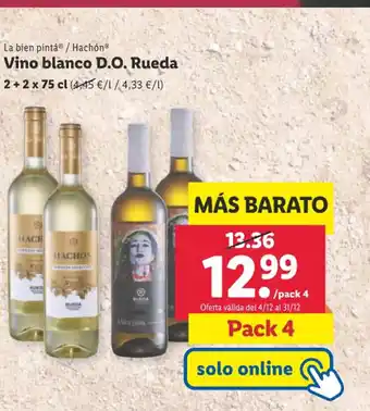 Lidl Vino blanco D.O. Rueda oferta