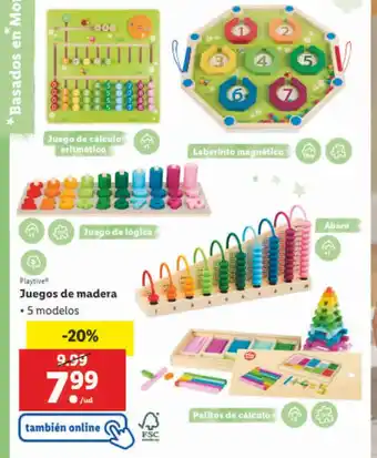 Lidl Juegos de madera oferta