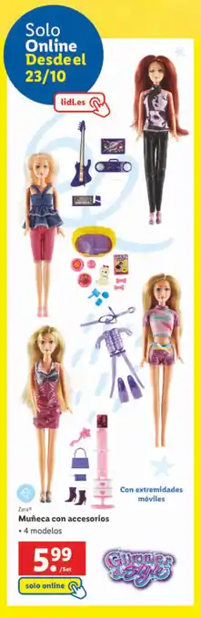 Lidl Muñeca con accesorios oferta