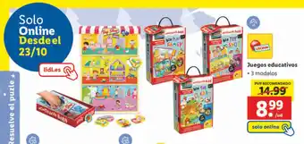 Lidl Juegos educativos • 3 modelos oferta