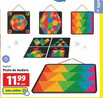 Lidl Playtive Puzle de madera oferta