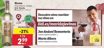 Lidl Blume D.O Rueda 75cl oferta