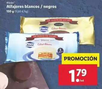 Lidl Alfajores blancos/negros 150g oferta