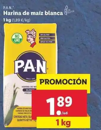 Lidl Pan Harina de maíz blanca 1kg oferta