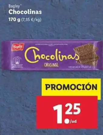 Lidl Bagley Chocolinas 170g oferta