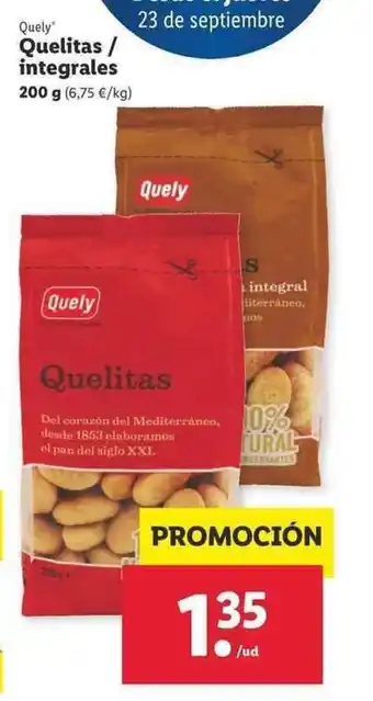 Lidl Quelitas/integrales 200g oferta
