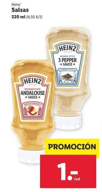 Lidl Heinz Salsas 220ml oferta