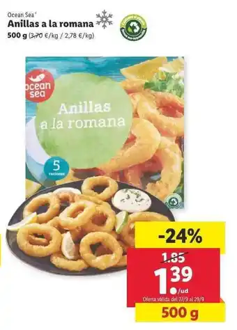 Lidl Ocean Sea Anillas a la romana 500g oferta