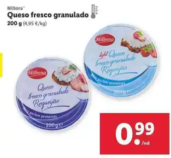 Milbona Queso frescos granulado 200g