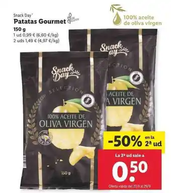 Lidl Snack Day Patatas Gourmet 150g oferta