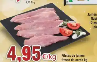 FROIZ Filetes de jamón fresco de cerdo kg oferta