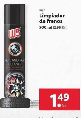 Lidl W5 Limpiador de frenos oferta