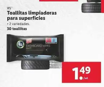 Lidl W5 Toallitas limpiadoras para superficies oferta