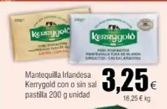 FROIZ Mantequilla Irlandesa Kerrygold con o sin sal pastilla 200 g unidad oferta