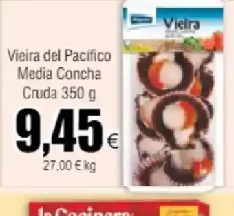 FROIZ Vieira del Pacífico Media Concha Cruda 350 g oferta