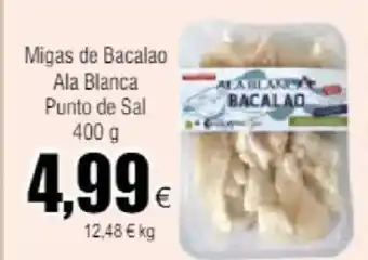 FROIZ Migas de Bacalao Ala Blanca Punto de Sal 400 g oferta