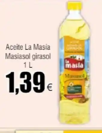 FROIZ Aceite La Masía Masiasol girasol 1 L oferta