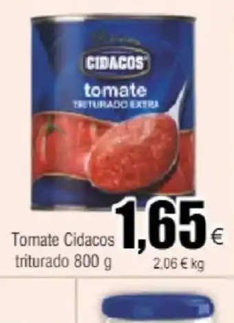 FROIZ Tomate Cidacos triturado 800 g oferta