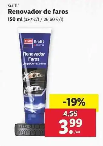Lidl Kraft Renovador de faros 150ml oferta