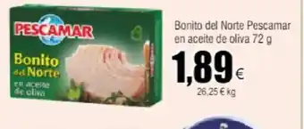 FROIZ Bonito del Norte Pescamar en aceite de oliva 72 g oferta