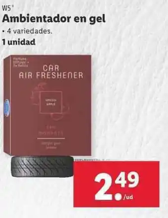 Lidl W5 Ambientador en gel oferta