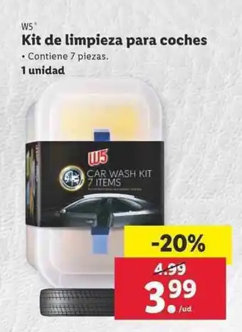 Lidl W5 Kit de limpieza para coches oferta