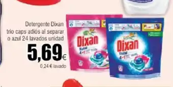 FROIZ Detergente Dixan trio caps adiós al separar o azul 24 lavados unidad oferta