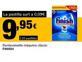 Supeco Finish Rentavaixella máquina clássic 110 pastilles oferta