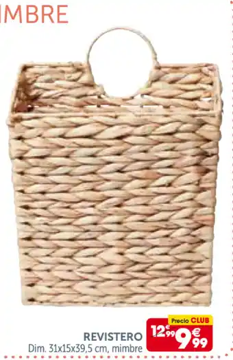 GiFi Revistero Dim. 31x15x39,5cm, mimbre oferta