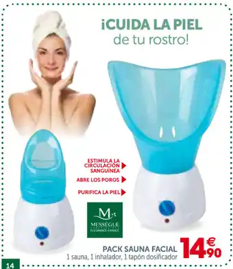 GiFi Pack Sauna Facial 1 sauna, 1 inhalador, 1 tapón dosificador oferta