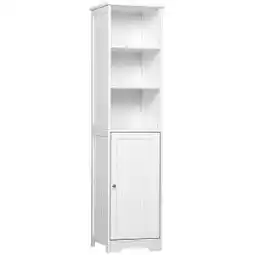 Brico Depôt Armario alto baño mdf blanco 40x38x160cm oferta