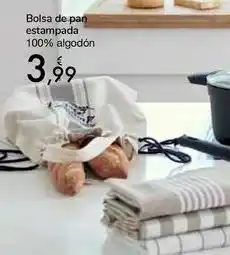 Carrefour Bolsa de pan estampada oferta