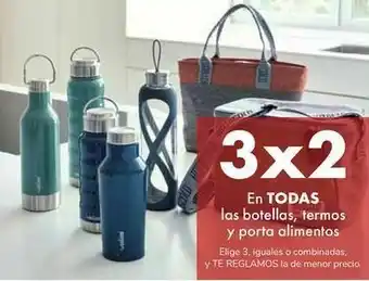 Carrefour En todas las botellas, termos y porta alimentos oferta