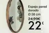 Carrefour Espejo pared dorado oferta